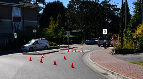 Mother and baby sent to hospital after being hit by vehicle in roundabout in BC